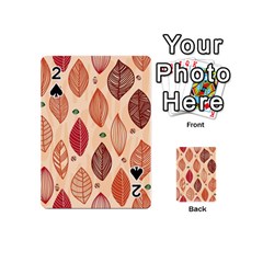 Forest Leaves Seamless Pattern With Natural Floral Playing Cards 54 Designs (mini) by Grandong