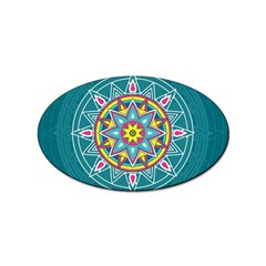 Abstract Digital Artwork Sticker Oval (100 Pack) by Ndabl3x