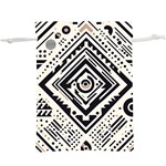Tribal Pattern Lightweight Drawstring Pouch (XL) Back