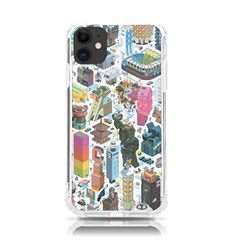 City Pattern Pixel Art Japan Iphone 11 Tpu Uv Print Case by Sarkoni