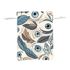 Eyes Pattern Lightweight Drawstring Pouch (l) by Valentinaart