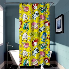 Robot Pattern Shower Curtain 36  X 72  (stall)  by Ndabl3x