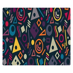 Inspired By The Colours And Shapes Premium Plush Fleece Blanket (small) by nateshop