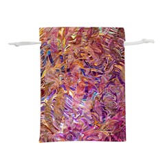 Ochre On Fuchsia Blend Lightweight Drawstring Pouch (s) by kaleidomarblingart