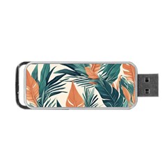 Colorful Tropical Leaf Portable Usb Flash (one Side) by Jack14