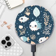 Fish Pattern Wireless Fast Charger(white) by Valentinaart