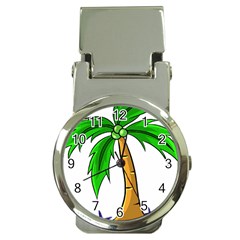 Beach Coconut Tree T- Shirt Beach Coconut Tree T- Shirt Yoga Reflexion Pose T- Shirtyoga Reflexion Pose T- Shirt Money Clip Watches by hizuto