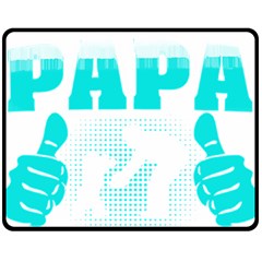 Best Papa Ever T- Shirt Best Papa Ever T- Shirt Yoga Reflexion Pose T- Shirtyoga Reflexion Pose T- Shirt Fleece Blanket (medium) by hizuto