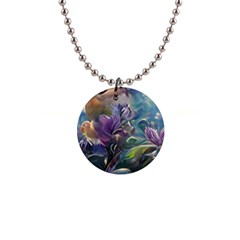 Abstract Blossoms  1  Button Necklace by Internationalstore