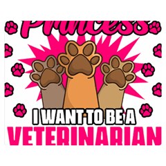 Veterinary Medicine T- Shirt Forget Glass Slippers Funny Veterinary Medicine Life Vet Med T- Shirt Premium Plush Fleece Blanket (medium) by ZUXUMI