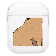 Capybara T- Shirt Cute Capybara Illustration With A Bird Friend T- Shirt Yoga Reflexion Pose T- Shirtyoga Reflexion Pose T- Shirt Airpods 1/2 Case by hizuto
