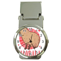 Capybara T- Shirt Just A Girl Who Loves Capybaras T- Shirt Yoga Reflexion Pose T- Shirtyoga Reflexion Pose T- Shirt Money Clip Watches by hizuto