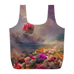 Floral Blossoms  Full Print Recycle Bag (l) by Internationalstore