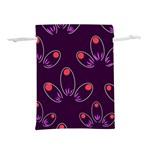Petal Dot Seamless Pattern Lightweight Drawstring Pouch (S) Back