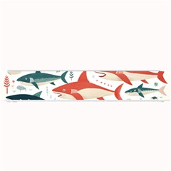 Fish Shark Animal Pattern Small Bar Mat by Pakjumat