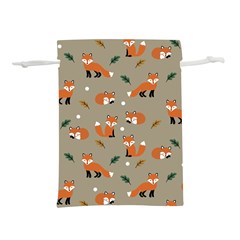 Fox Pattern Texture Lightweight Drawstring Pouch (m) by Pakjumat