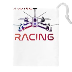 Drone Racing Gift T- Shirt Distressed F P V Drone Racing Drone Racer Pilot Pattern T- Shirt (2) Drawstring Pouch (4xl) by ZUXUMI