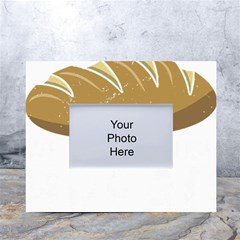 Bread Baking T- Shirt Funny Bread Baking Baker At Yeast We Have Enough Bread T- Shirt (2) White Tabletop Photo Frame 4 x6  by JamesGoode
