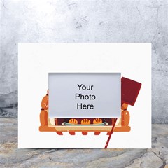 Bread Baking T- Shirt Funny Bread Baking Baker Bake The World A Butter Place T- Shirt (2) White Tabletop Photo Frame 4 x6  by JamesGoode
