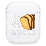Bread Baking T- Shirt Funny Bread Baking Baker Crust A Girl Who Loves Bread Baking T- Shirt (2) AirPods 1/2 Case Front