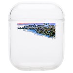 Breakwater Santa Cruz T- Shirt Lighthouse Breakwater Santa Cruz U S A Voyage Art Digital Painting Wa AirPods 1/2 Case Front
