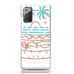Burger T- Shirt Beach Burger T- Shirt Samsung Galaxy Note 20 Tpu Uv Case by JamesGoode