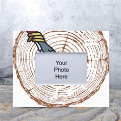 Bushcraft T- Shirt Bushcraft Wilderness Living T- Shirt White Tabletop Photo Frame 4 x6  by JamesGoode