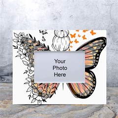 Butterflies T- Shirt Butterfly T- Shirt White Tabletop Photo Frame 4 x6  by JamesGoode