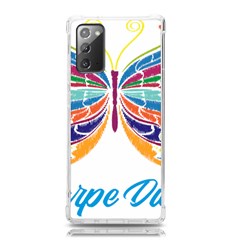 Butterfly Embroidery Effect T- Shirt Butterfly Embroidery Effect T- Shirt Samsung Galaxy Note 20 Tpu Uv Case by JamesGoode