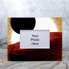 Abstract T- Shirt Fire Desert T- Shirt White Tabletop Photo Frame 4 x6  by EnriqueJohnson