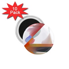 Abstract T- Shirt Pink Colorful Abstract Minimalism T- Shirt 1 75  Magnets (10 Pack)  by EnriqueJohnson