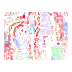 Abstractart T- Shirt Abstract Forest In Pink T- Shirt Two Sides Premium Plush Fleece Blanket (mini) by EnriqueJohnson