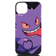 Purple Funny Monster Iphone 14 Plus Black Uv Print Case by Sarkoni