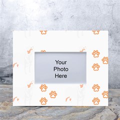 Australian Shepherd T- Shirt Australian Shepherd Dog Pattern T- Shirt White Tabletop Photo Frame 4 x6  by EnriqueJohnson