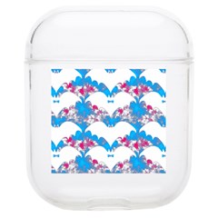 Bats Pattern T- Shirt White Bats And Bows Blue Pink T- Shirt Airpods 1/2 Case by EnriqueJohnson