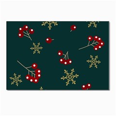 Christmas Festive Season Background Postcard 4 x 6  (pkg Of 10) by uniart180623