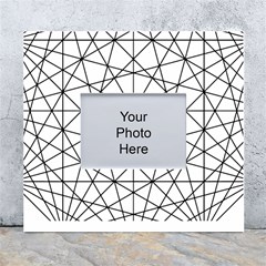 Black And White Pattern T- Shirt Black And White Pattern 8 White Wall Photo Frame 5  X 7  by EnriqueJohnson