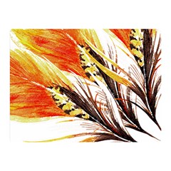Boho Fire Feather Pattern T- Shirt Boho Fire Feather Pattern T- Shirt Two Sides Premium Plush Fleece Blanket (mini) by EnriqueJohnson