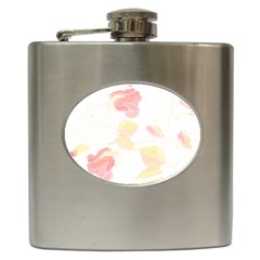 Botanical T- Shirt Botanical Beautiful Flowered T- Shirt Hip Flask (6 Oz) by EnriqueJohnson