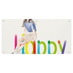 Happy Banner and Sign 4  x 2  Front