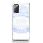 Cat T- Shirt Biker Cat T- Shirt Samsung Galaxy Note 20 TPU UV Case Front