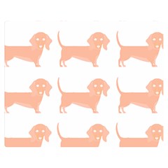 Dachshund Dog Pattern T- Shirt Brown Dachshund Dog Breed Cute Pattern T- Shirt Premium Plush Fleece Blanket (medium) by EnriqueJohnson