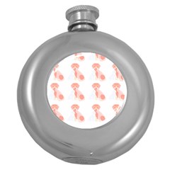 Dog And Cat Lover Pattern T- Shirtdog And Cat Lover Pattern T- Shirt (1) Round Hip Flask (5 Oz) by EnriqueJohnson
