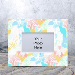Fashion T- Shirt Fashion Tropical Pattern T- Shirt White Tabletop Photo Frame 4 x6  by EnriqueJohnson