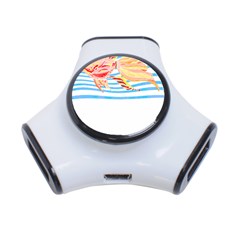 Fishing Lover T- Shirtfish T- Shirt (3) 3-port Usb Hub by EnriqueJohnson