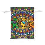Grateful Dead Pattern Lightweight Drawstring Pouch (M) Back
