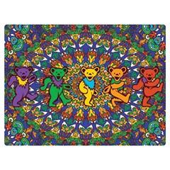 Grateful Dead Pattern Premium Plush Fleece Blanket (extra Small) by Sarkoni