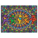 Grateful Dead Pattern Premium Plush Fleece Blanket (Extra Small) 40 x30  Blanket Front