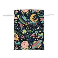 Alien Rocket Space Aesthetic Lightweight Drawstring Pouch (m) by Sarkoni
