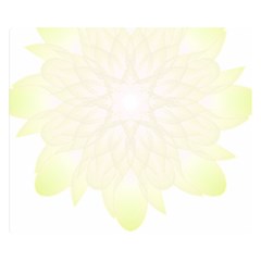 Flower Design T- Shirt Beautiful White And Yellow Artistic Flower T- Shirt Premium Plush Fleece Blanket (small) by EnriqueJohnson